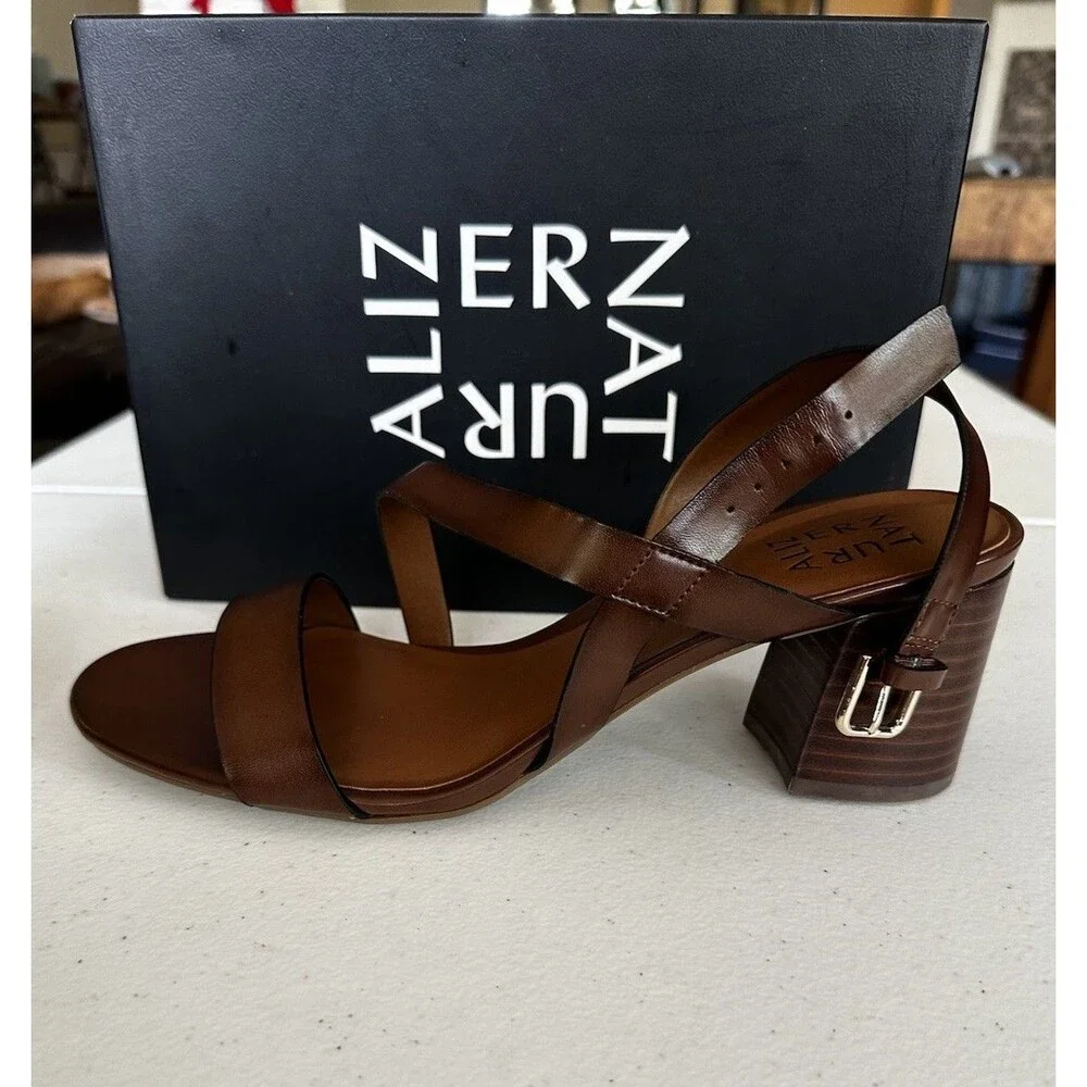 Naturalizer Kendall Womans Brown Sandals Heels Size 9M